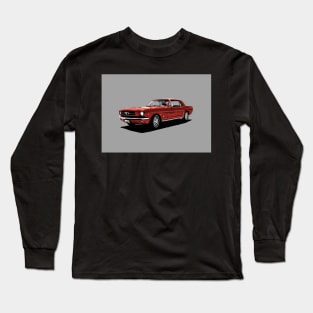 Red Ford Mustang Long Sleeve T-Shirt